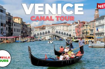 Venice, Italy Canal Tour - 4K 60fps with Captions