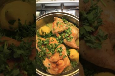 Step by Step Lemon Garlic Chicken #shorts #easy Italian #chardonnay food pairing