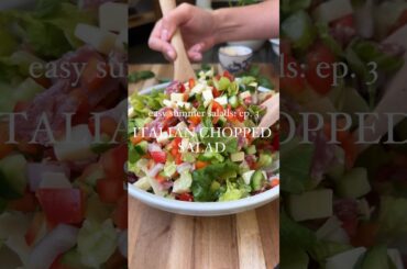 Italian Chopped Salad #salad #italianrecipes #summerrecipes
