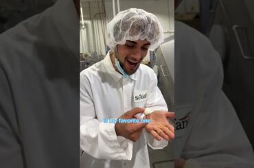 POV: You bring your Italian roommate to a mozzarella factory #fabioandben #food #reaction