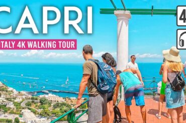CAPRI Walking Tour 2024 | Italy Immersive Video with Captions [4K/60fps]