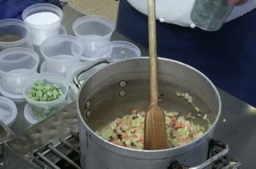 Part 1:  Minestrone Di Verdure soup: Chef Neall Bailey on April 8th, 2024 , Demonstration Dinner