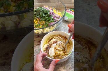 Street Corn Pasta Salad #shorts #recipe #sidedish