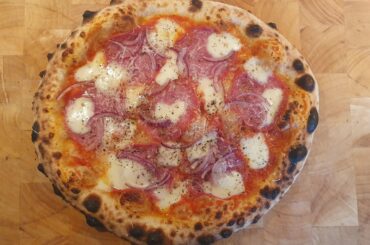 Salami and red onion