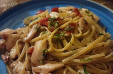 Linguini with Octopus