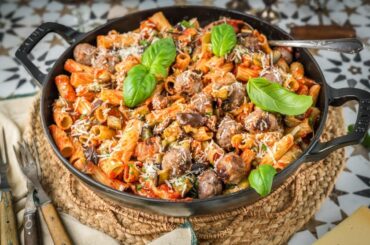 My Pasta alla Norma with Meatballs