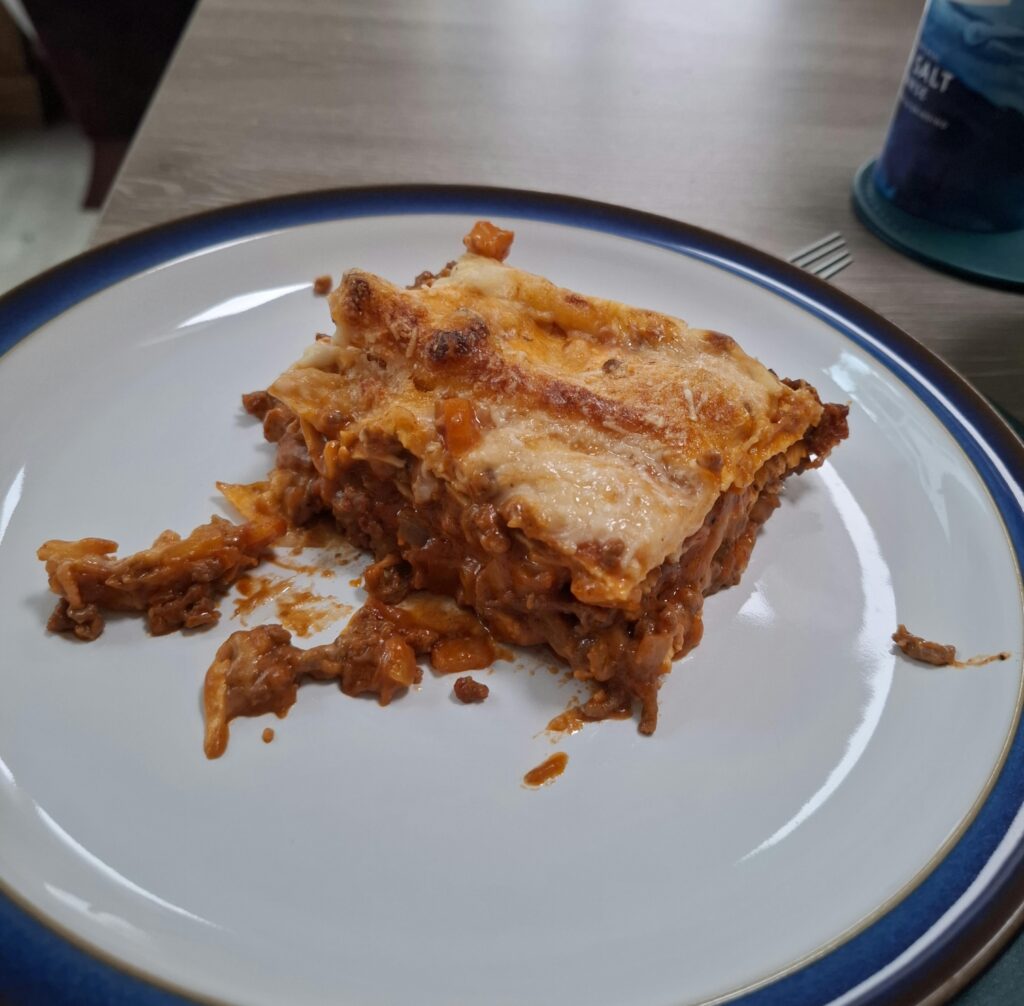 First attempt making lasagne!
