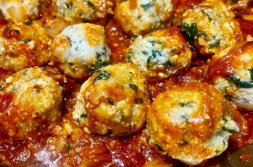 Vegan Italian Gnudi balls (Tofu Ricotta & Spinach)