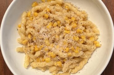 Cacio e Pepe + summer corn