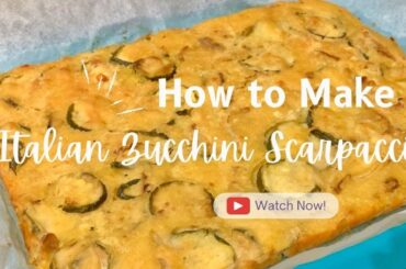 Italian Zucchini Scarpaccia | step-by-step recipe | @JoinYourLife