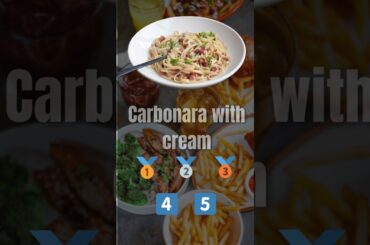 Top 5 Italian Dishes Ranked!  #Shorts