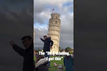 Everyone is getting creative around the Leaning Tower of Pisa #italy #rome #pisa #travel