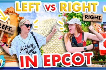 EPCOT Left VS Right CHALLENGE -- World Showcase 2