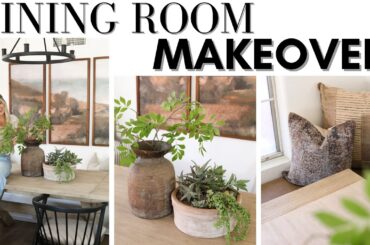 DINING ROOM MAKEOVER || RUSTIC DINING ROOM TRANSFORMATION || HOME DECORATING TIPS AND IDEAS
