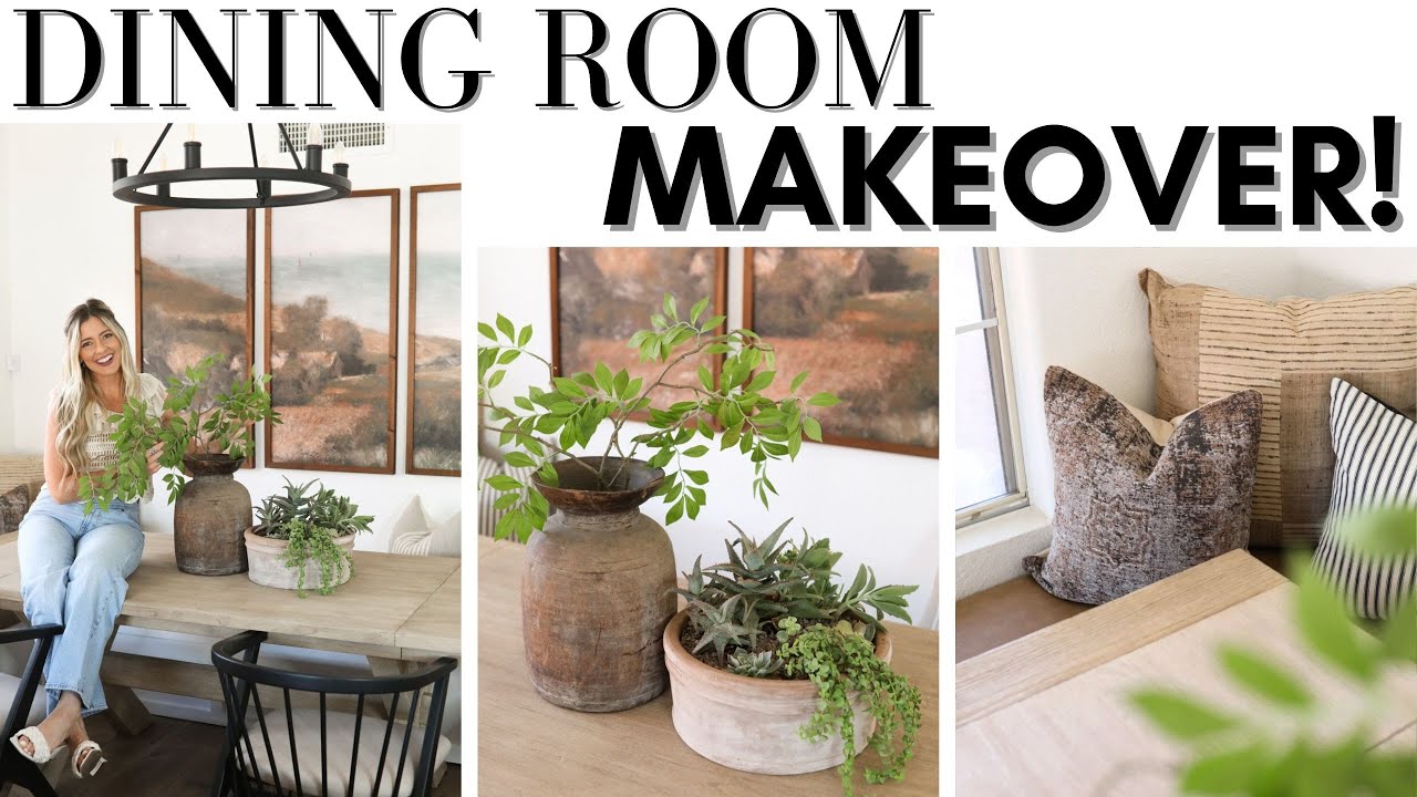 DINING ROOM MAKEOVER || RUSTIC DINING ROOM TRANSFORMATION || HOME DECORATING TIPS AND IDEAS DINING ROOM MAKEOVER || RUSTIC DINING ROOM TRANSFORMATION || HOME DECORATING TIPS AND IDEAS