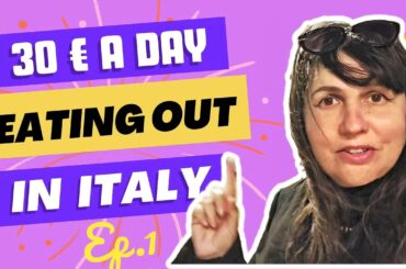 30 Euros a Day Challenge: Eating Out Adventure in Italy #1