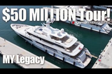 $50 MILLION Yacht Interior Tour of 50m Codecasa  | MY Legacy