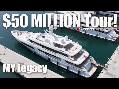 $50 MILLION Yacht Interior Tour of 50m Codecasa | MY Legacy $50 MILLION Yacht Interior Tour of 50m Codecasa | MY Legacy