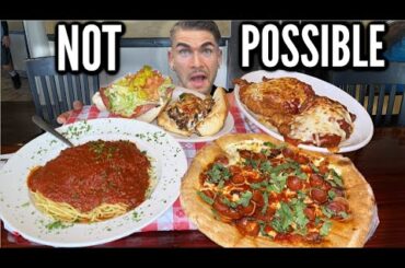 ATTEMPTING AN "IMPOSSIBLE" 10LB ITALIAN FOOD CHALLENGE | Joel Hansen Raw