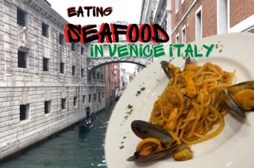 Eating Venitian Seafood at Pesciolino D'oro in Venice Italy