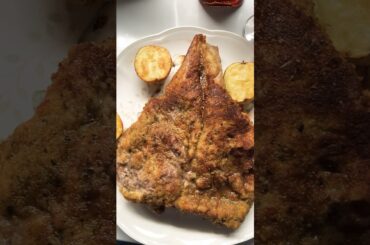 Veal Chop Milanese #shorts #easy Italian #primitivo wine