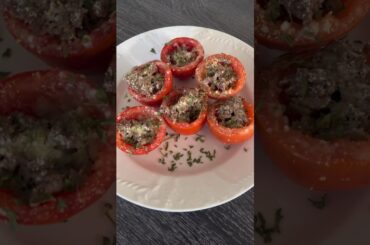Stuffed Roma Tomato Bites #recipe #food #shortsvideo #shorts