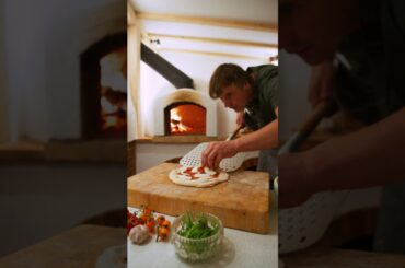Wood Fired Pizza At Home #woodfiredpizza #recipe #foodie #shorts