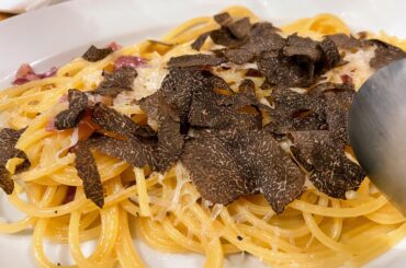 Black truffle pasta with parmigiano