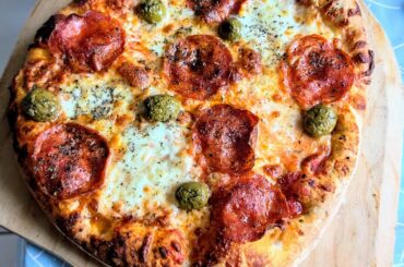 First homemade pizza made in a while.