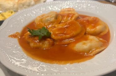 sorrentinos with red sauce