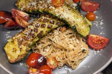 Angel hair with zucchini