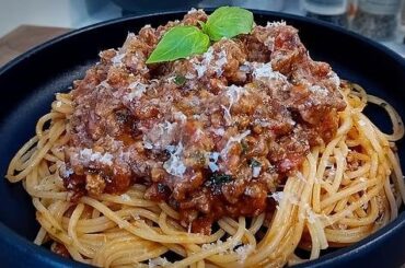 [Homemade] Spaghetti Bolognese