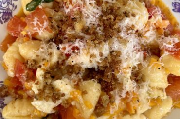 Homemade summer gnocchi