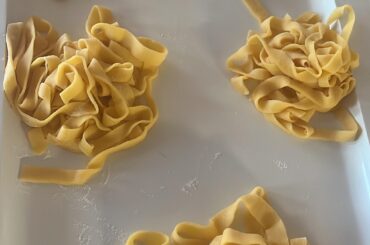 My first homemade tagliatelle :)