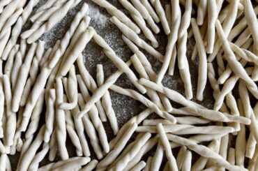 Trofie with mushrooms, sundried tomatos, white wine,chili, parsley etc