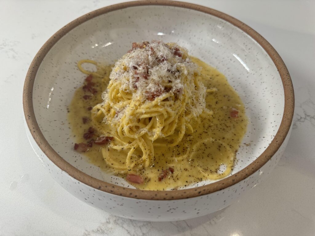 Heard people liked carbonara.