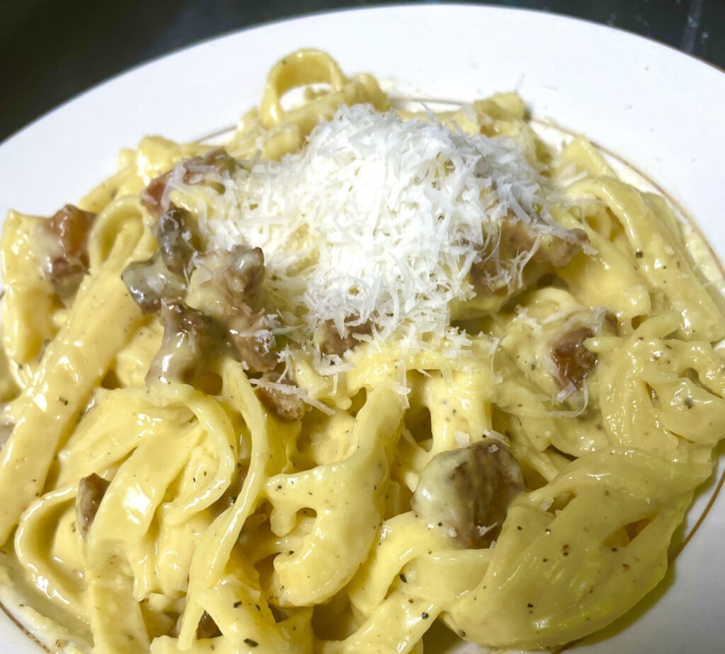 Authentic carbonara for a quick dinner