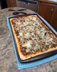 I made a no yeast pizza. experimenting