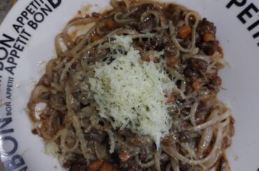 Pseudo bolognese pasta