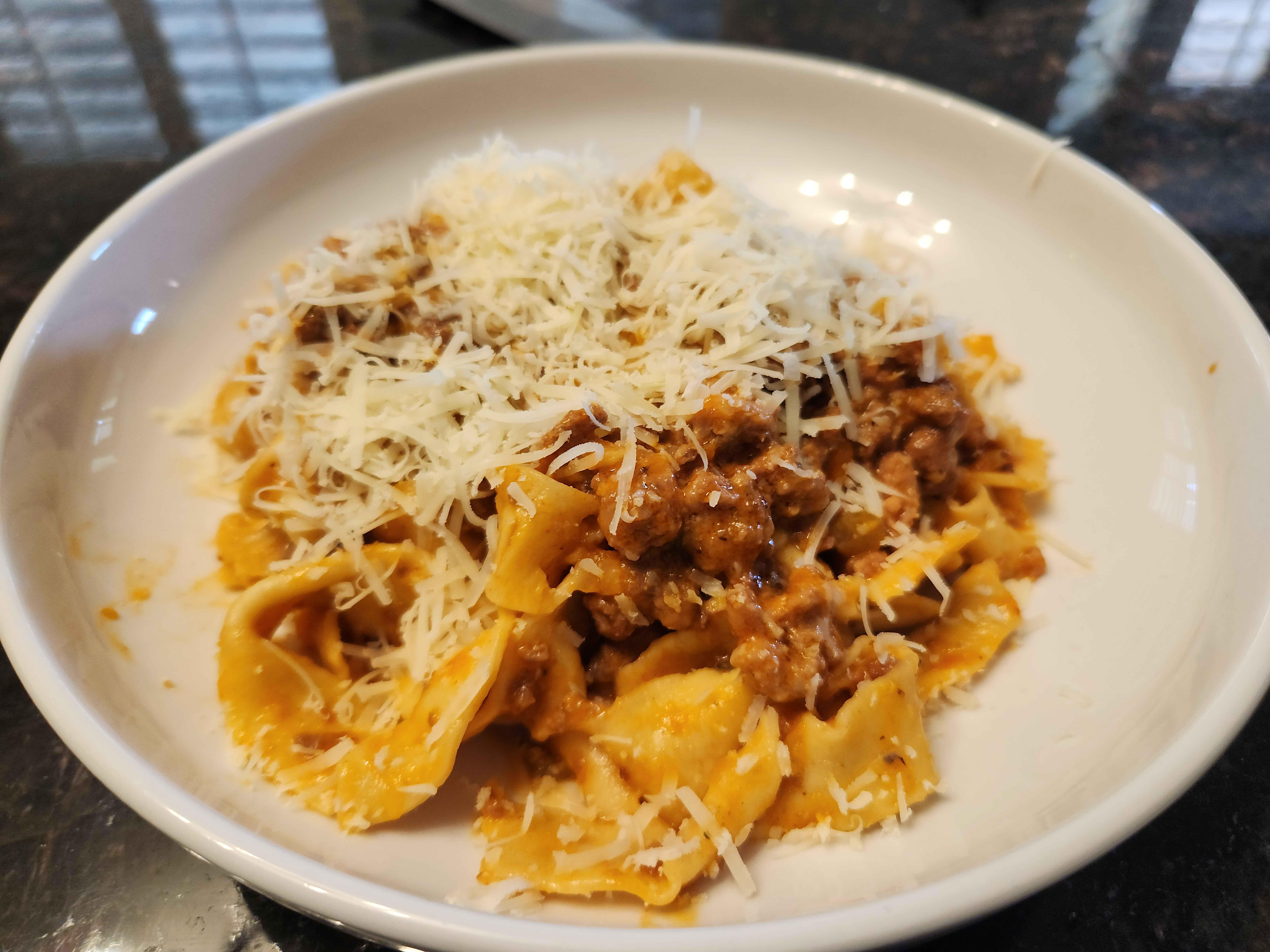 Pappardelle Bolognese. Finally used the pasta maker I got for Christmas