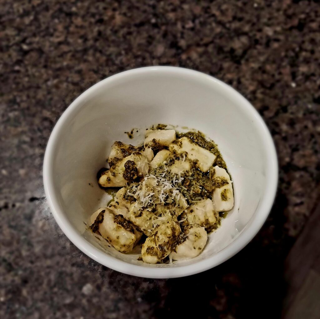 Pesto gnocchi Pesto gnocchi