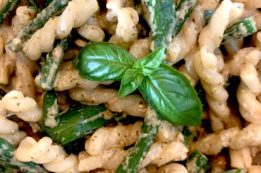 Liguria style trofie with pesto