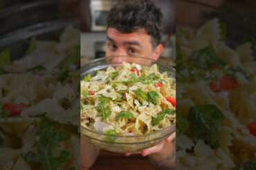 Lemon Arugula Pasta Salad! #arugula #pastasalad #sidedishrecipe