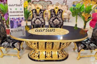 Transform Your Dining Room with a Luxurious 6-Seater Italian Dining Table Set #diningtable #aarsun