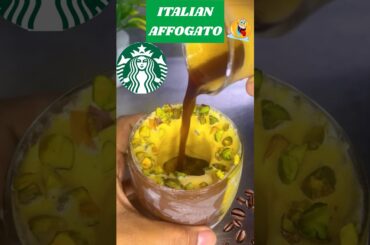 PISTA AFFOGATO |COFFEE ICECREAM #youtubeshorts #shorts #espresso #food #coffee  #chocolate #italian