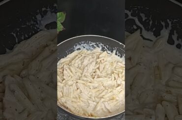 Creamy white sauce pasta #shorts #cooking #recipes #youtubeshorts