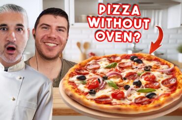 Italian Chef & Chef James React to Chef Ranveer's TAWA PIZZA (No Oven Pizza)
