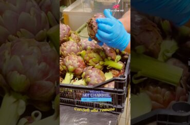 Roman-style artichokes #food #trending #cooking #shorts #funny #ytshorts #italy #urcristiano
