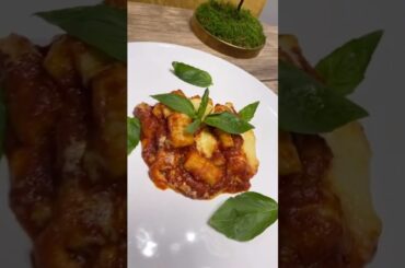 Gnocchi Sorrentina from Scratch: Tomato Basil Sauce Recipe (Viral Italian Dish) #food #recipe