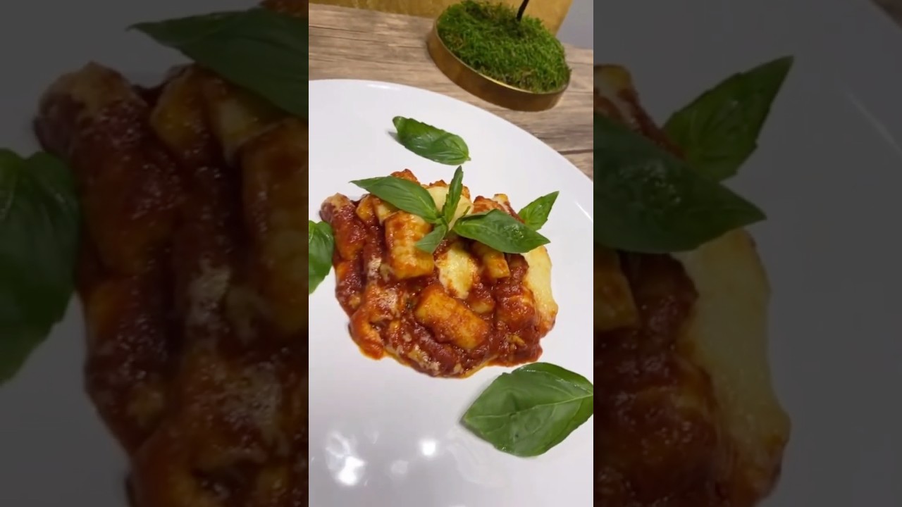 Gnocchi Sorrentina from Scratch: Tomato Basil Sauce Recipe (Viral Italian Dish) #food #recipe Gnocchi Sorrentina from Scratch: Tomato Basil Sauce Recipe (Viral Italian Dish) #food #recipe